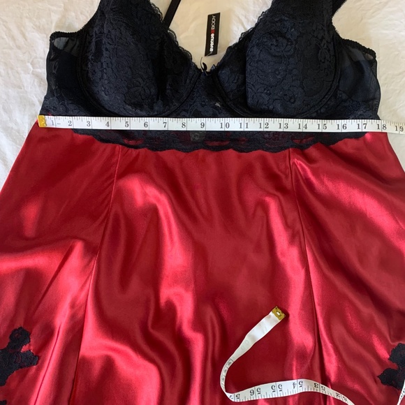Avenue Body Red & Black Satin‎ Lace Babydoll Set NWT – Size 18/20 - Picture 7 of 9